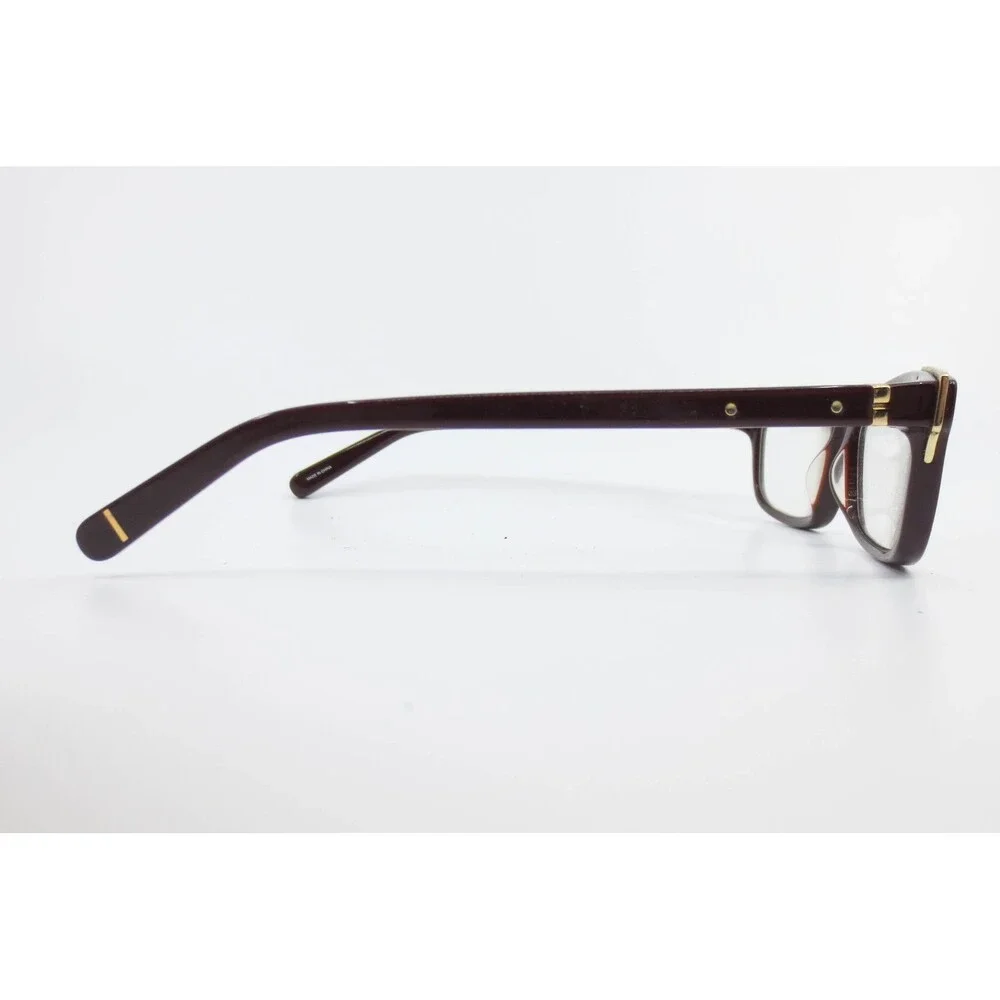 Bobbi Brown The Perry 0B1 Eyeglasses Burgundy Rectangular Frames 52-16-135 Gold